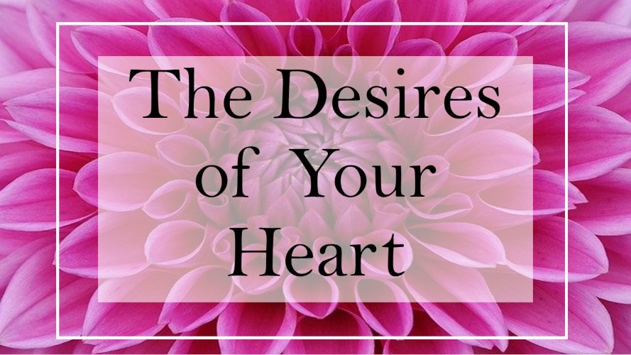 Psalm 37:3 God will give you the desires of your heart